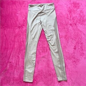 Champagne Leggings w Mesh Details